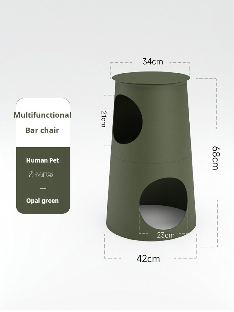 Modern Multi-Purpose Cat Nest Bar Chairs for Dining Cheese Table for Home Furniture Kitchen Use People Pets can Share