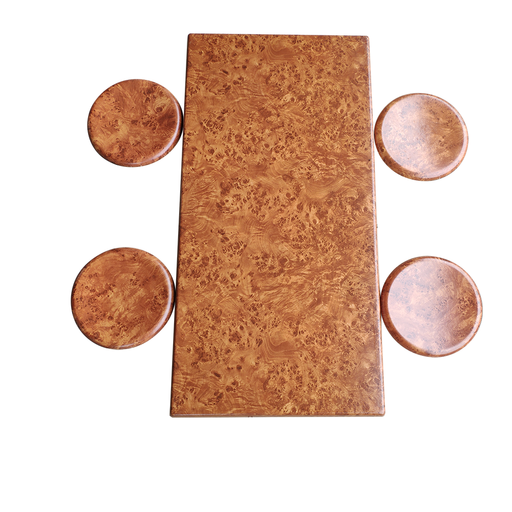 Marble Restaurant Waterproof Easy to Clean Table and Stool Home Furniture Carton Pacsimple Woodene Dining Table Dining Room 3PCS