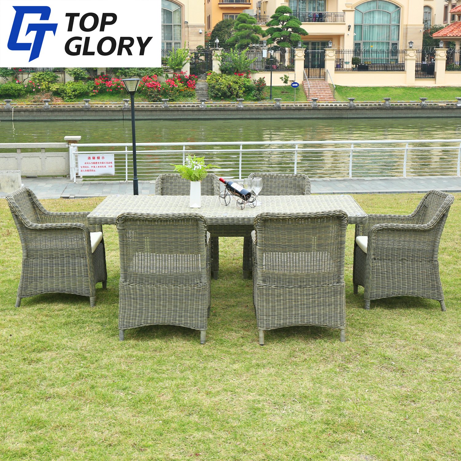 High Quality Outdoor Patio Table Dining Sets Rattan Tables And Chairs Garden Rattan Furniture