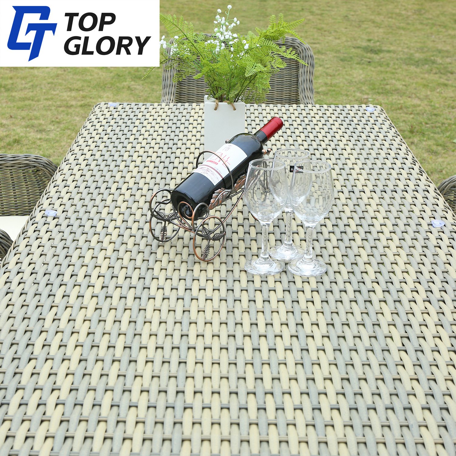 High Quality Outdoor Patio Table Dining Sets Rattan Tables And Chairs Garden Rattan Furniture