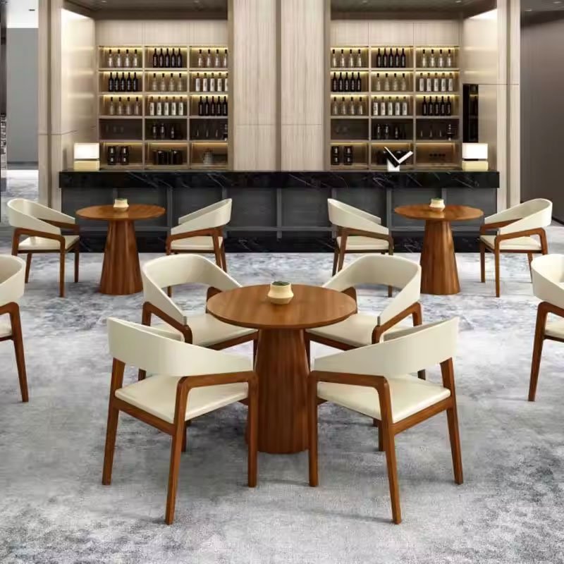 Cafe Fast Food Dining Luxury Commercial Restaurant Furniture Dining Tables And Chairs Set For Hotel Cafes Restaurants