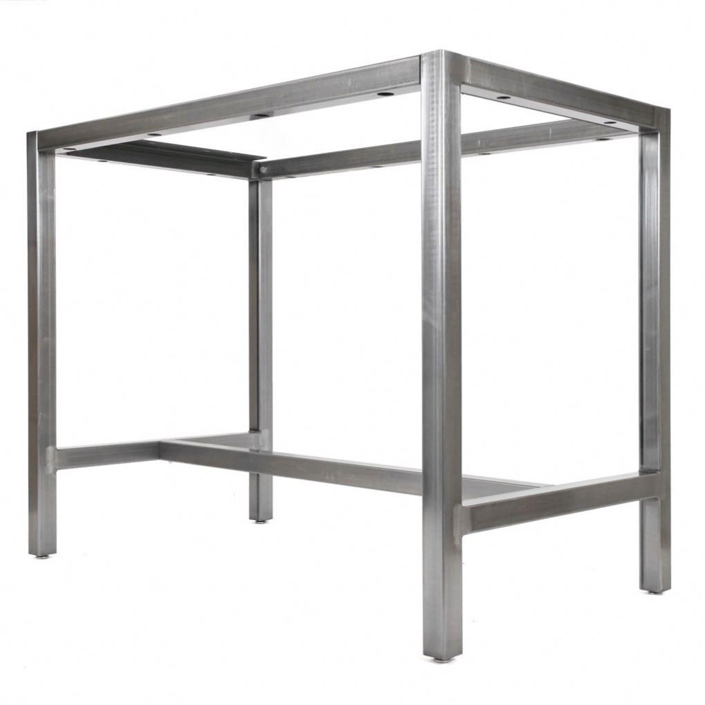 WEKIS Durable Modern Office Desk Dining Table Stainless Steel Table Frame