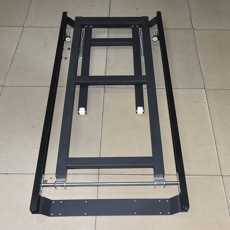 Space saving furniture wall drop down table hardware folding wall converting into dining table mechanism