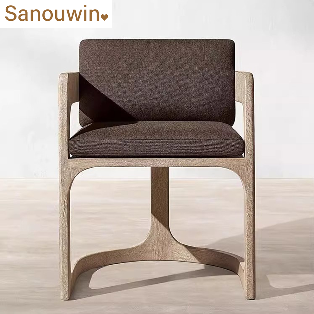 Favorable Price Outdoor Teak Wood Dining Set Solid Teak Wood Dining Table And Chair With High Density Foam