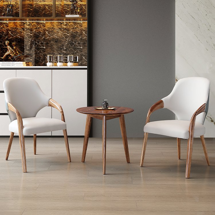 Hotel Living Room Table Modern Large Round Dinner Polished Edge Stable Frame Table Round Dining Table and Chair Set