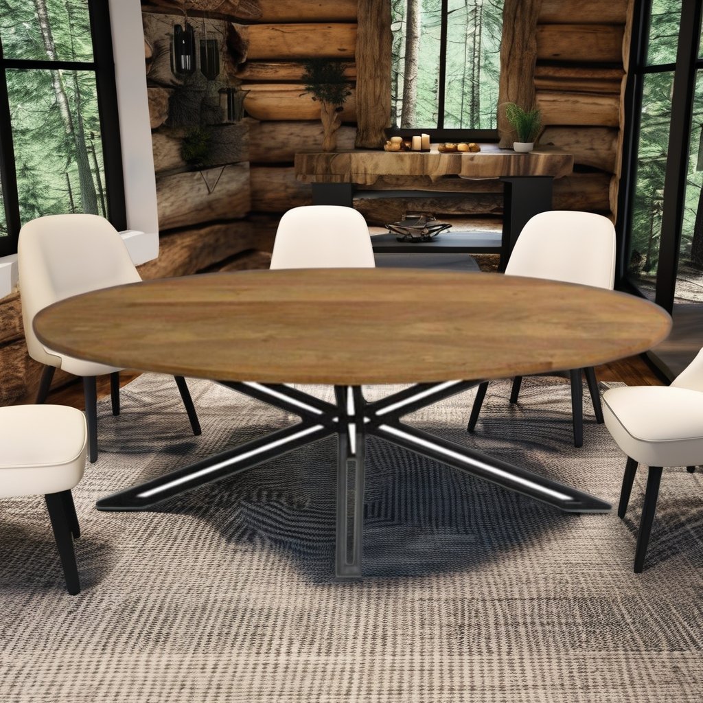 2022 Industrial Solid Wood Lift Tables with Metal Crafts Legs Dining Room Sets Living Room Restaurant Furniture Outdoor Suitable
