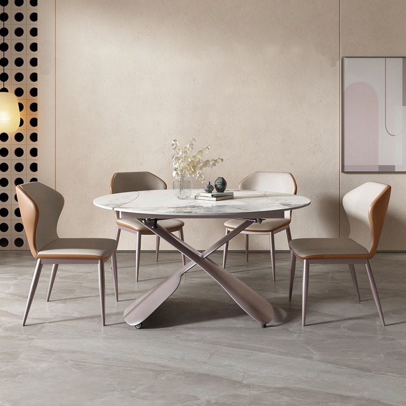 Living Room Lift Coffee Table and Dining Table Telescopic Rock Plate Coffee Table Dual-purpose Multi-functional Simple 1 Piece
