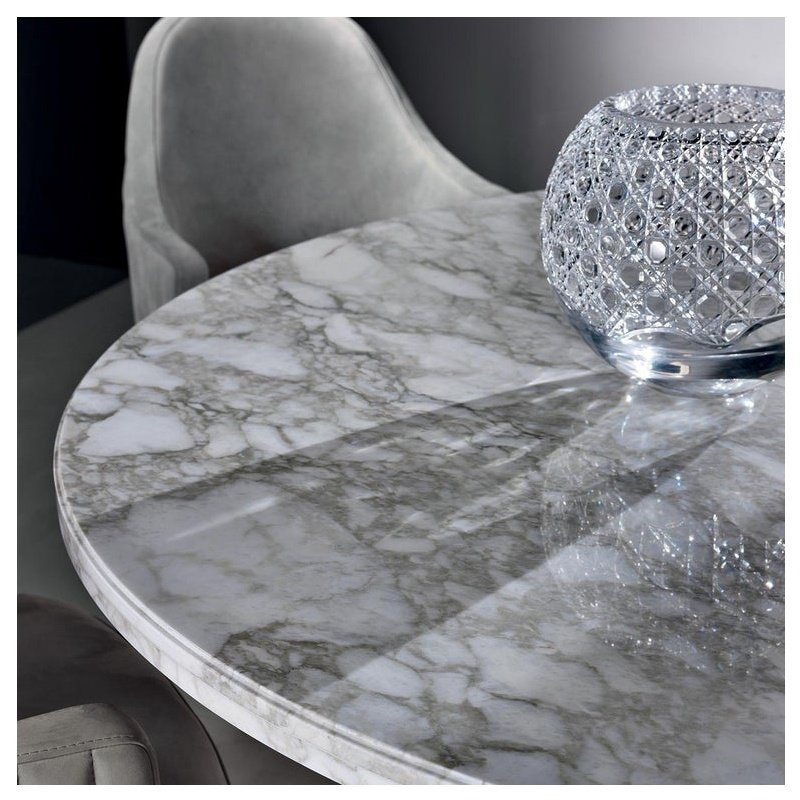 Modern Luxo Natural Pattern Esstisch Marmor Top Dining Table Round Marble furnitures Dinners Table Dining Room Set