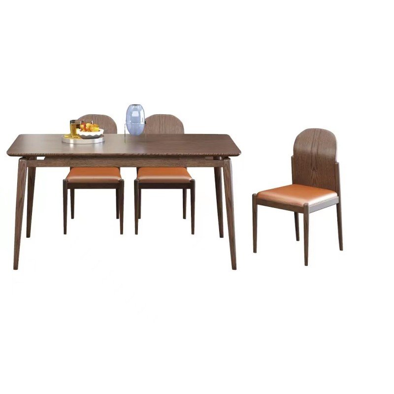 Ash Wood Dining Set Wooden Dining-room Furniture Solid Wood Dinning Table Round Dining Table