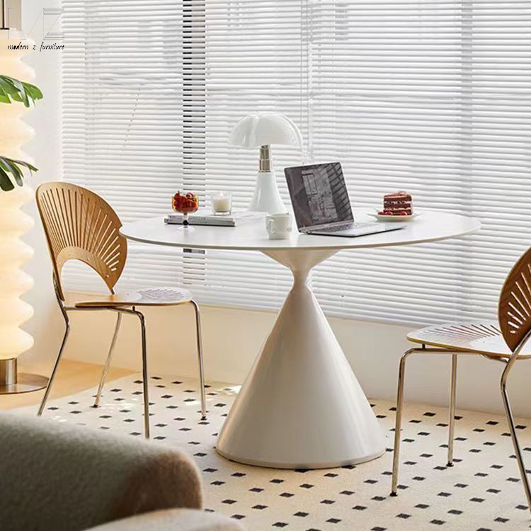 Luxurious High Quality Household 8 Seaters Dinning Room Sintered Stone Round Rotating Marble Dining Table