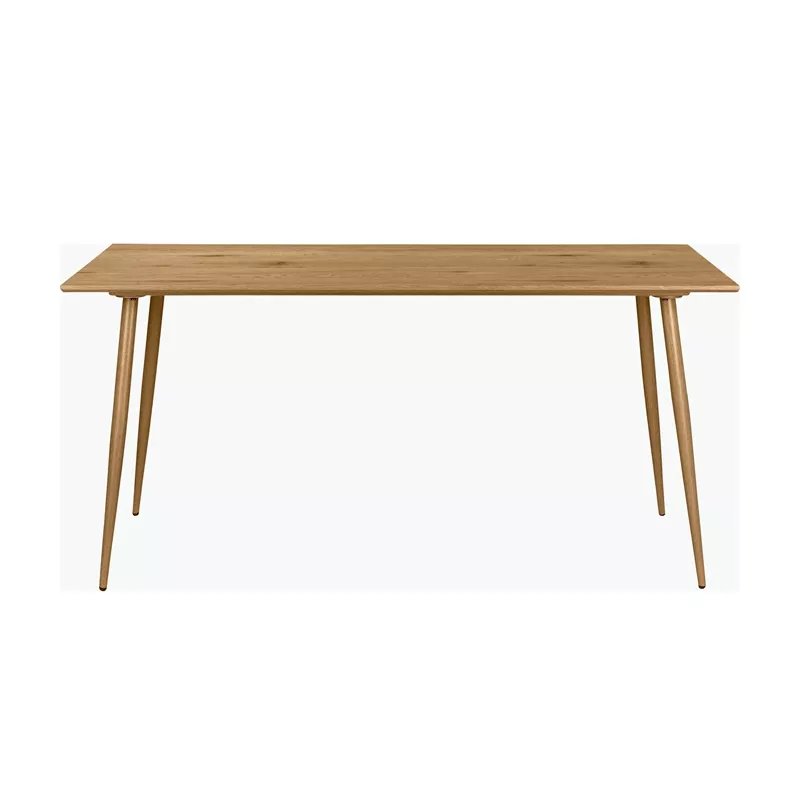 Nordic Style home restaurant Furniture marble MDF modern dining table with black metal legs
