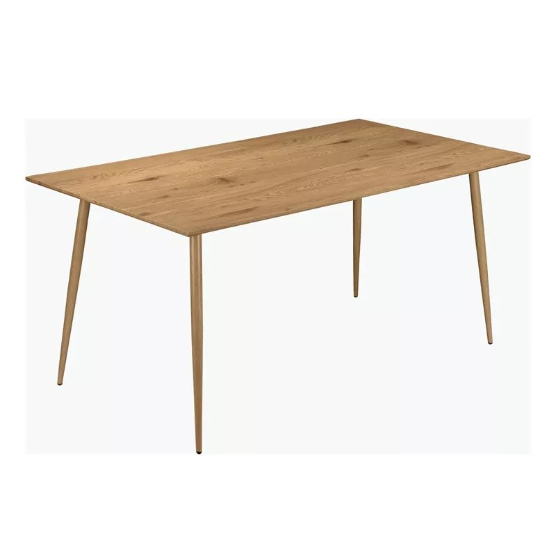 Nordic Style home restaurant Furniture marble MDF modern dining table with black metal legs