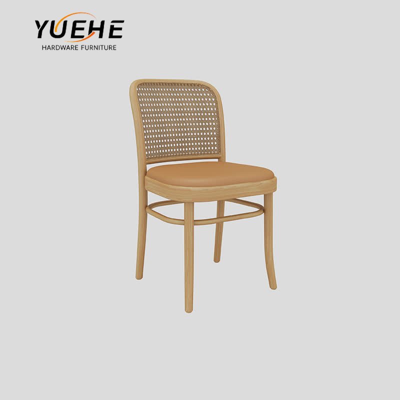 PU leather upholstered cushion bentwood plywood booth seating sofa and metal HPL wood dining table chair for restaurant