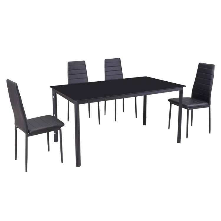 Modern Luxury Dining Table and Dining Chair Set dining room 4 chairs Restaurant table