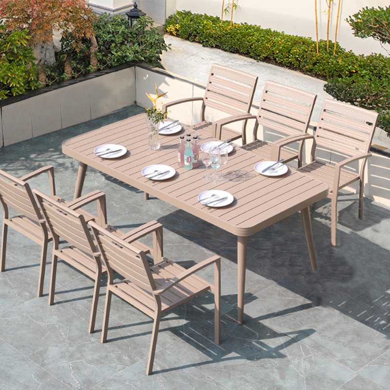 Manufacture Outdoor Furniture Tables And Chairs Aluminium Dining Chairs Luxury Tables Chairs For Hotel Res