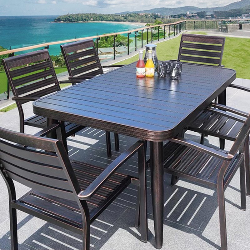 Manufacture Outdoor Furniture Tables And Chairs Aluminium Dining Chairs Luxury Tables Chairs For Hotel Res
