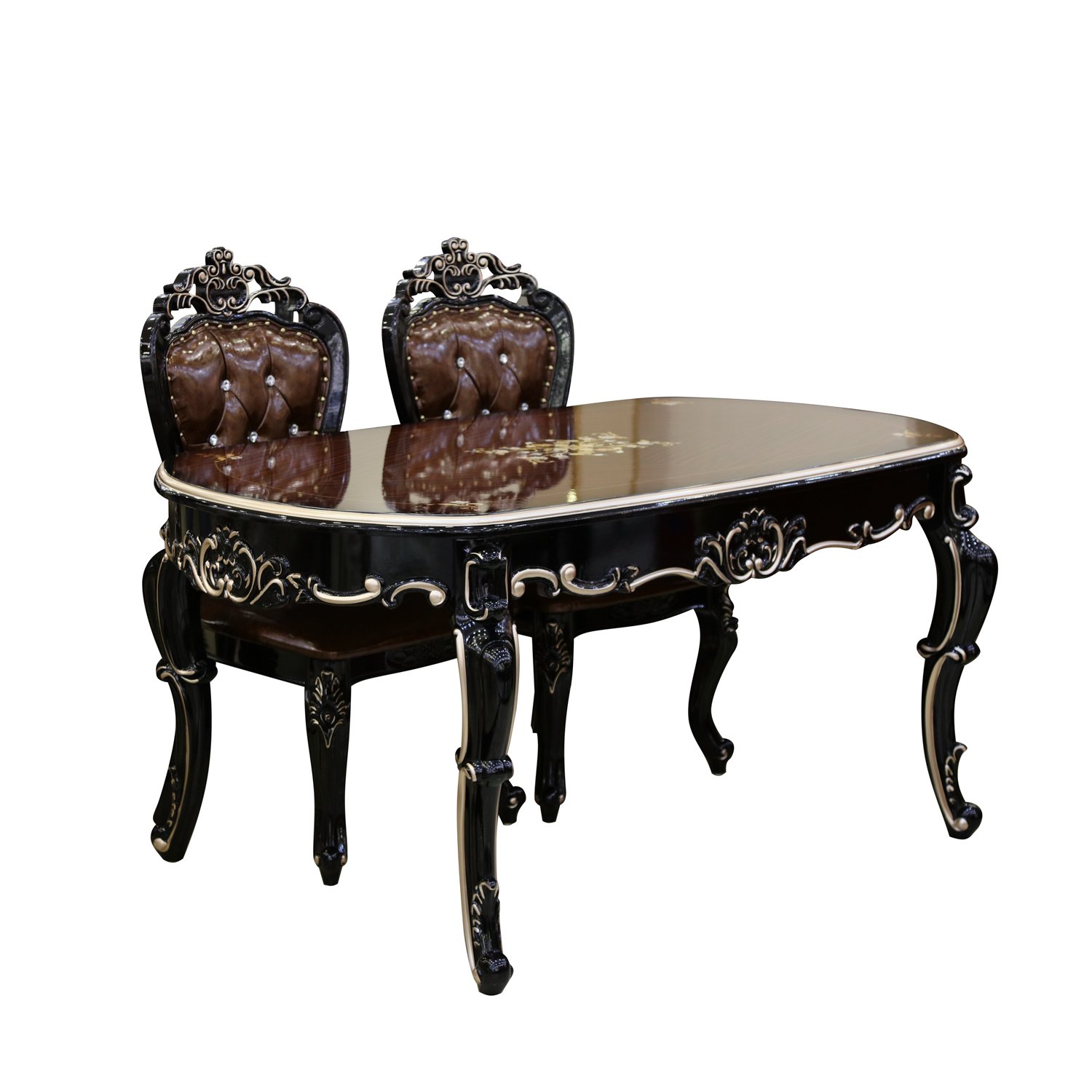Antique style Dining table set 1+6 chairs dining furniture set home furniture set