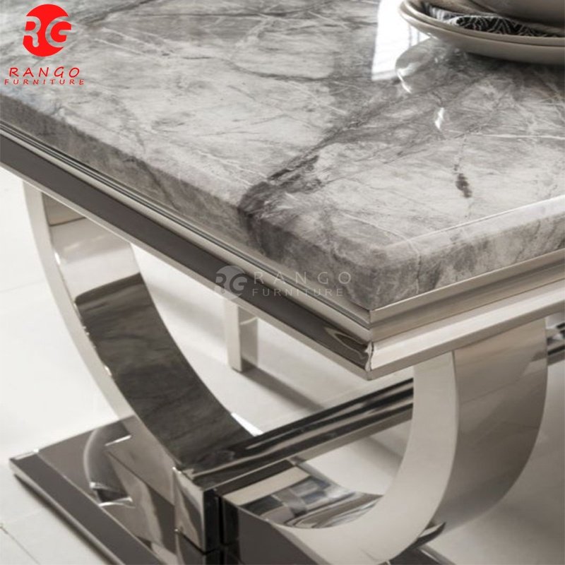 Hot selling dinning table with chairs dining set marble dining tables dining room furniture
