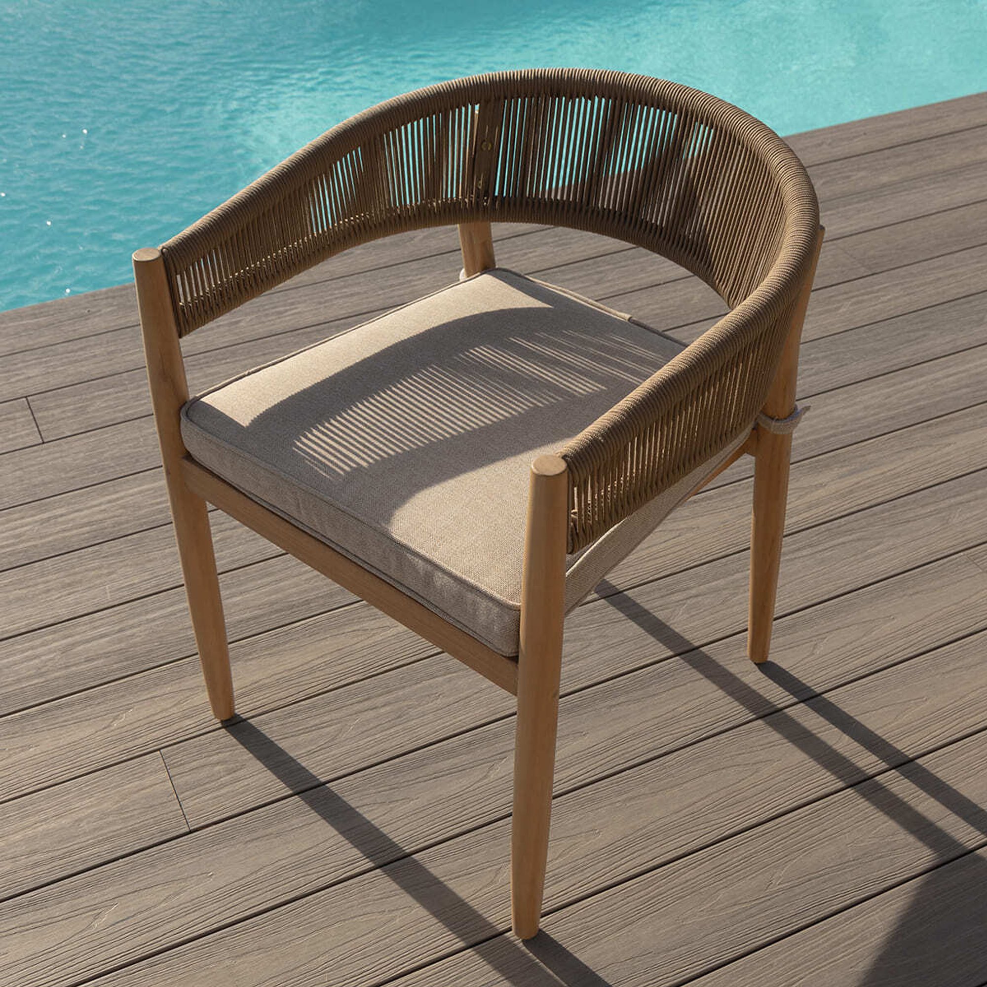 Rectangular Dining Table Set Outdoor Grden Furniture Set Teak-Nay