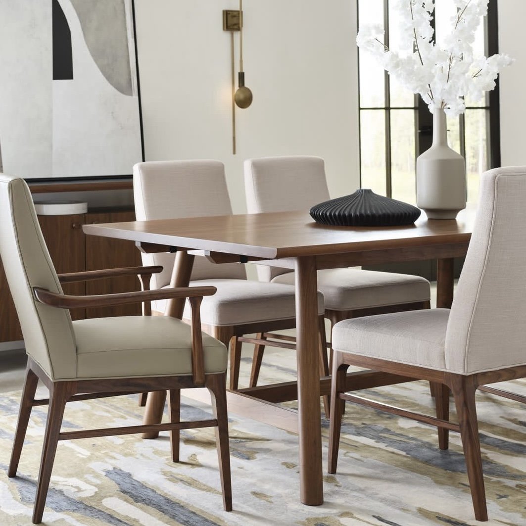 High Quality Modern Popular Dining Room Dinner Table Classic Wood Dining Table Sets Walnut Wood Slab