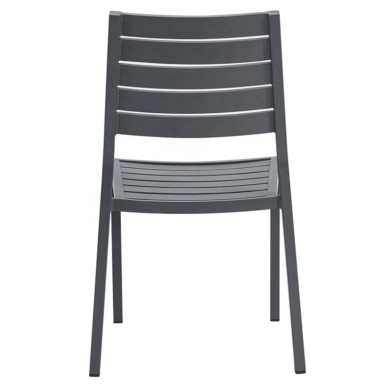Black White Modern 9 Piece Porch Garden Restaurant Furniture Outdoor Patio Aluminum Dining Table Set 8 Chairs for Sale