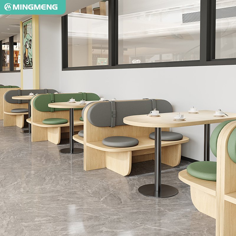 Hot Selling Wholesale Modern Luxury Coffee Shop Dining Room Furniture Sets Restaurant Booths Furniture Supplier Dining Table