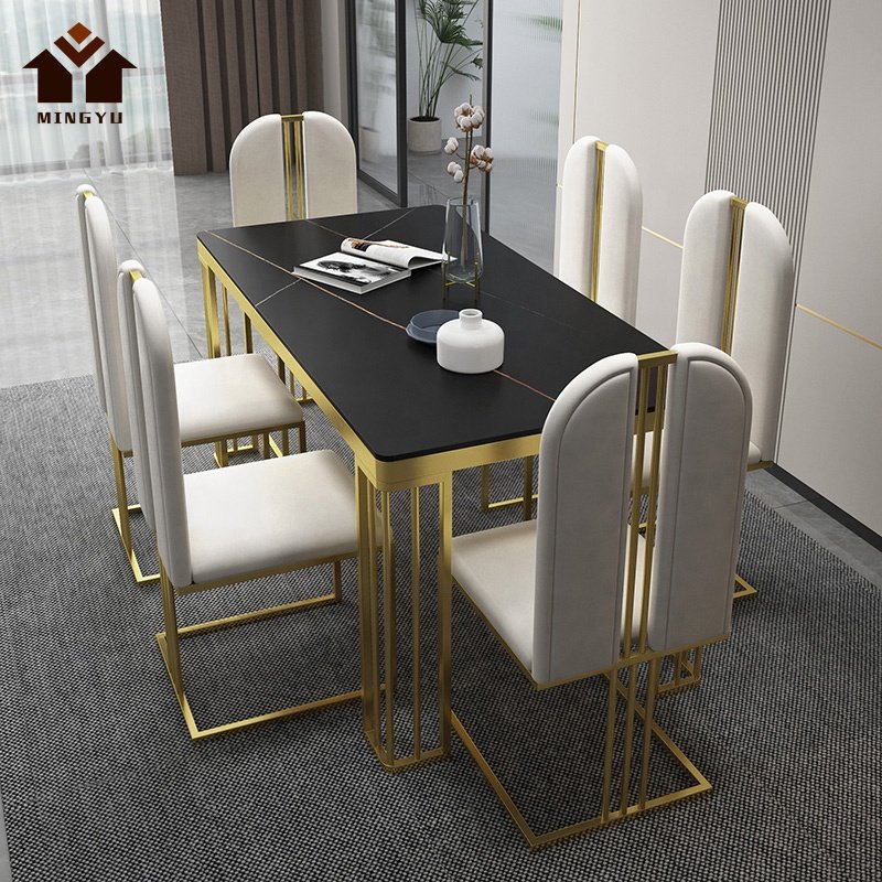 Luxury Modern Design Multi Size Dining Table And Chairs Rectangle Shape Dining Sets Wholesale Dining Table