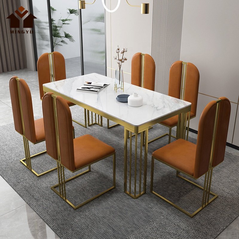 Luxury Modern Design Multi Size Dining Table And Chairs Rectangle Shape Dining Sets Wholesale Dining Table