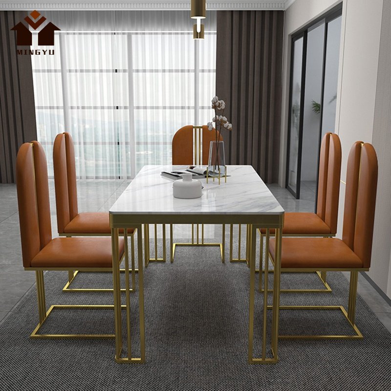 Luxury Modern Design Multi Size Dining Table And Chairs Rectangle Shape Dining Sets Wholesale Dining Table