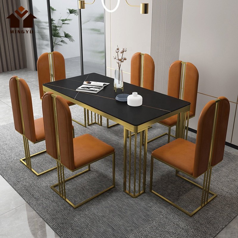 Luxury Modern Design Multi Size Dining Table And Chairs Rectangle Shape Dining Sets Wholesale Dining Table