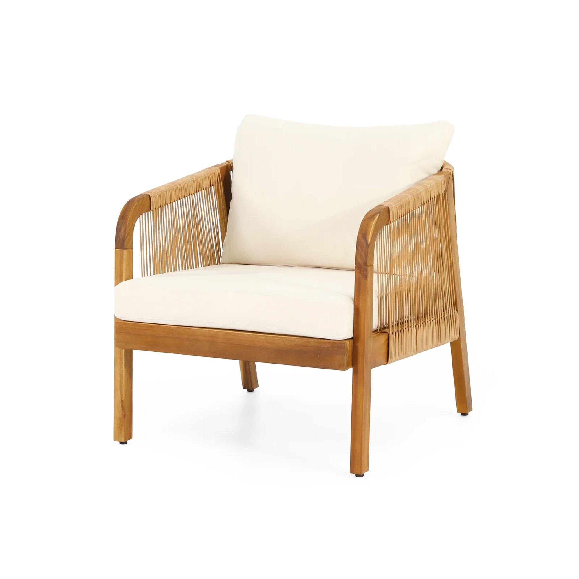 Outdoor Garden Sofa Set Natural Teak With Rattan Best Quality - Celine
