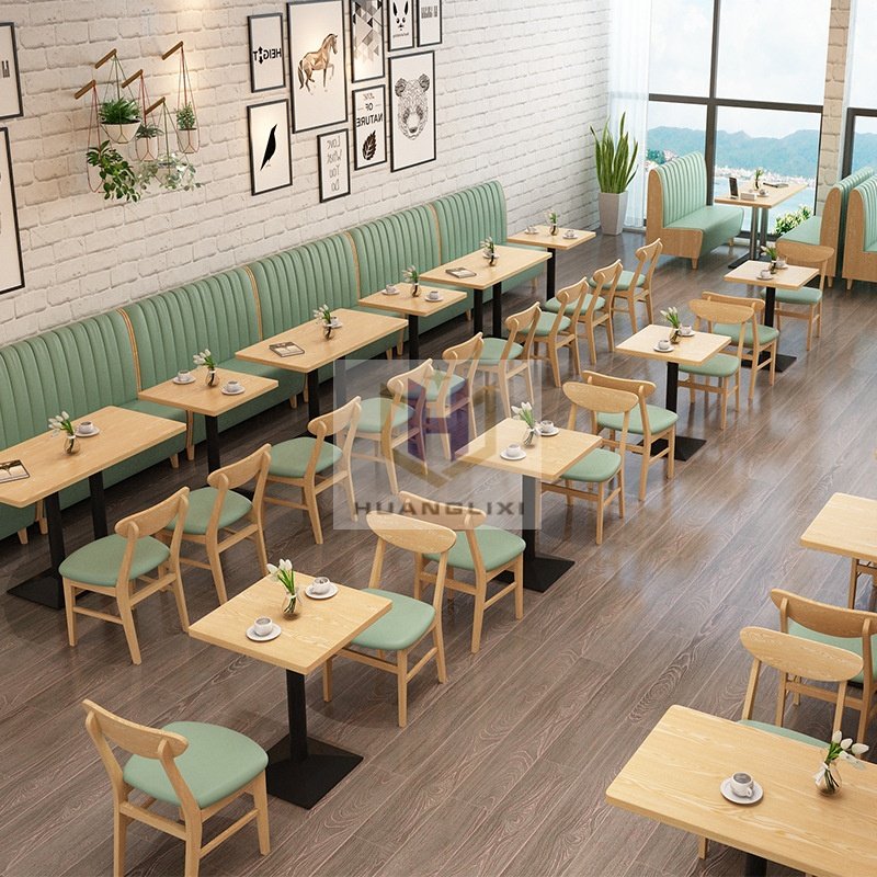 canape restaurant modern Commercial use cafeteria table 4 persons cafeteria table and chair