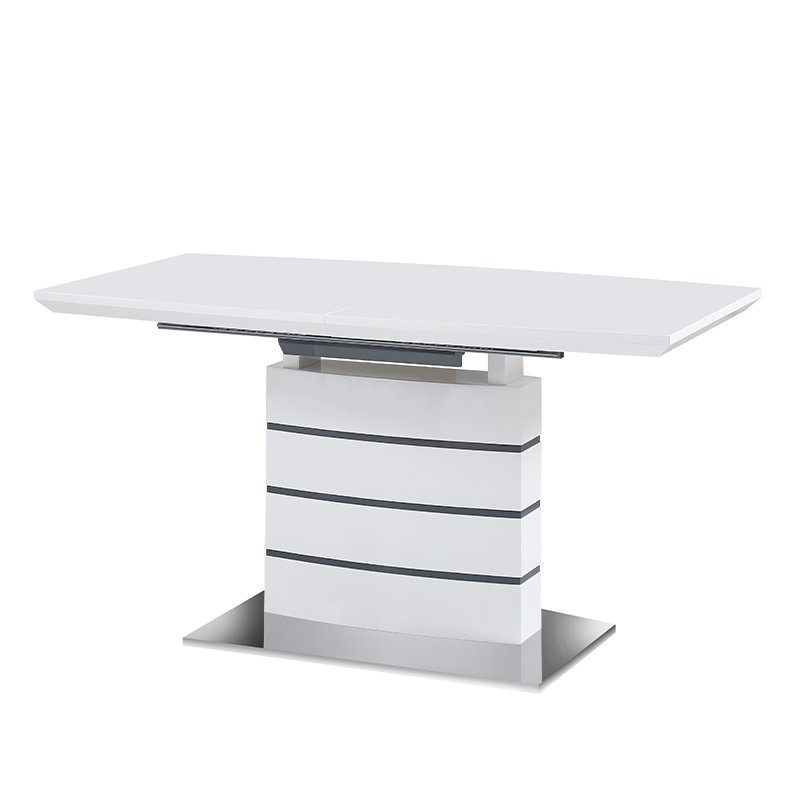 Italian Model Modern MDF Butterfly Extension High Gloss Luxury Dining Table in Dining Room Furniture