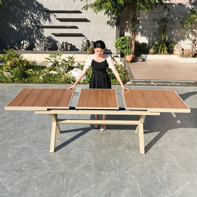 exterior patio set extend dinner table plastic wood space saving extendable dining table rectangular table
