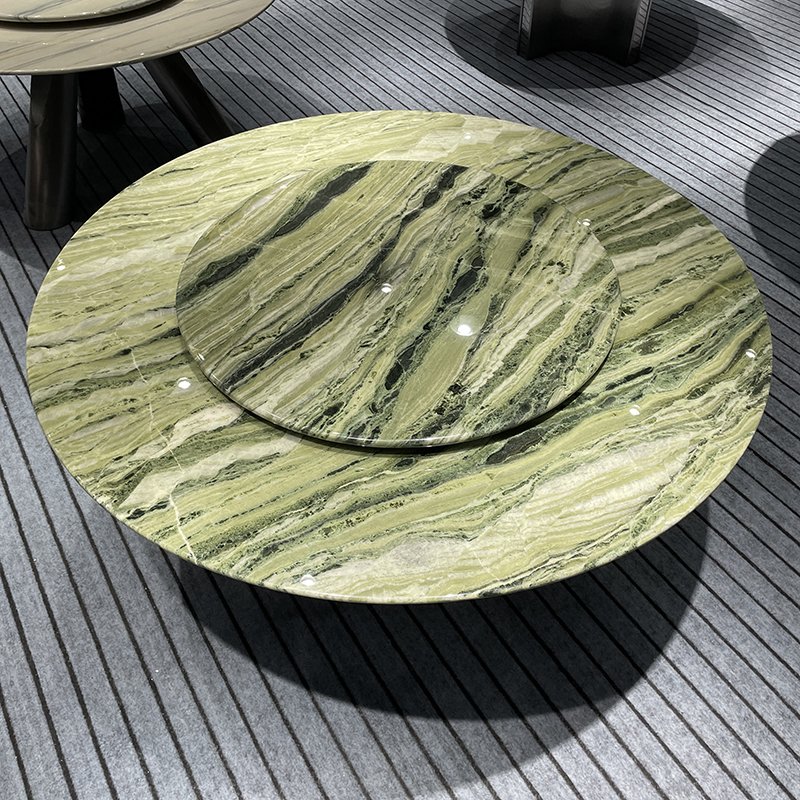 Golden Marble Round Dining table Living room Furniture Kitchen Dining Table Set
