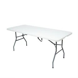 factory direct wholesale folding table HDPE top steel frame home furniture house party dining tables baroque dining table sets
