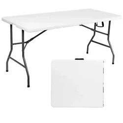 factory direct wholesale folding table HDPE top steel frame home furniture house party dining tables baroque dining table sets