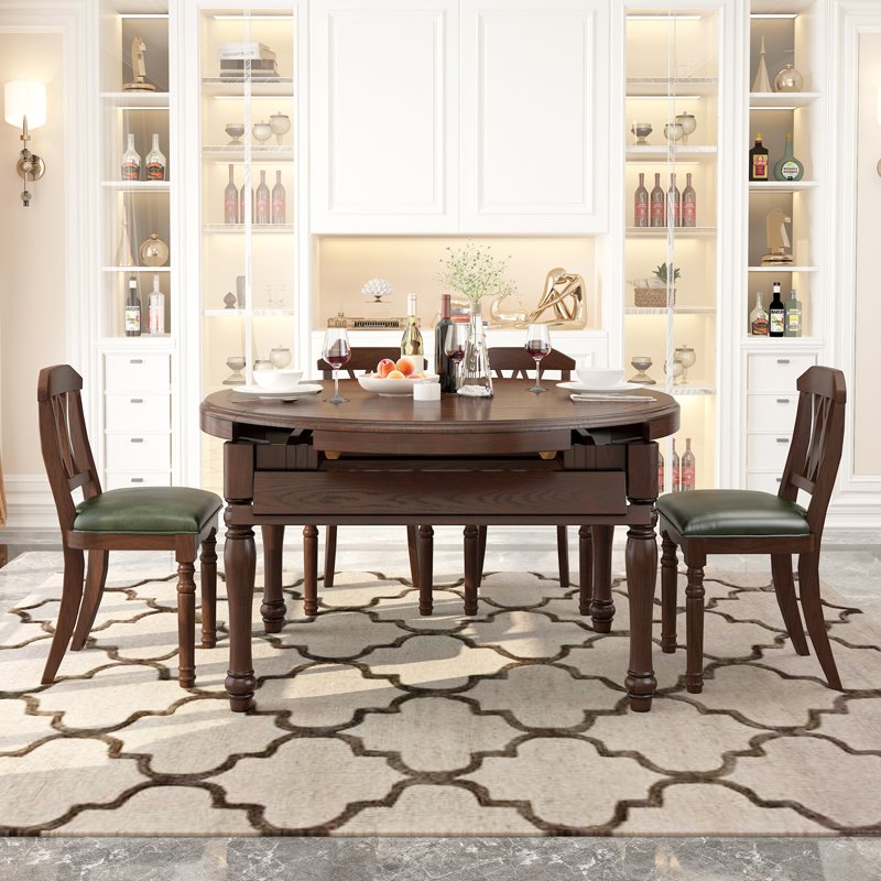 2024 Nordic dining table simple modern household walunt dining table solid wood dining table wholesale