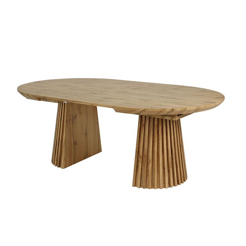 Dining Tables Extension Table MDF Legs With Wood Veneer Home Furniture For Home Living Room & Kitchen Use Modern SDT4003