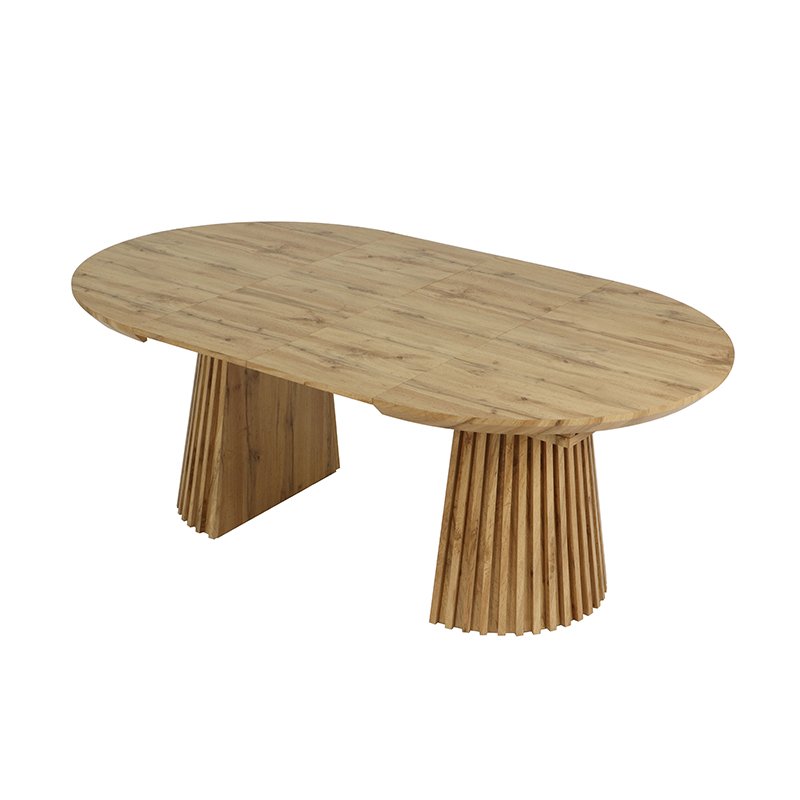 Dining Tables Extension Table MDF Legs With Wood Veneer Home Furniture For Home Living Room & Kitchen Use Modern SDT4003
