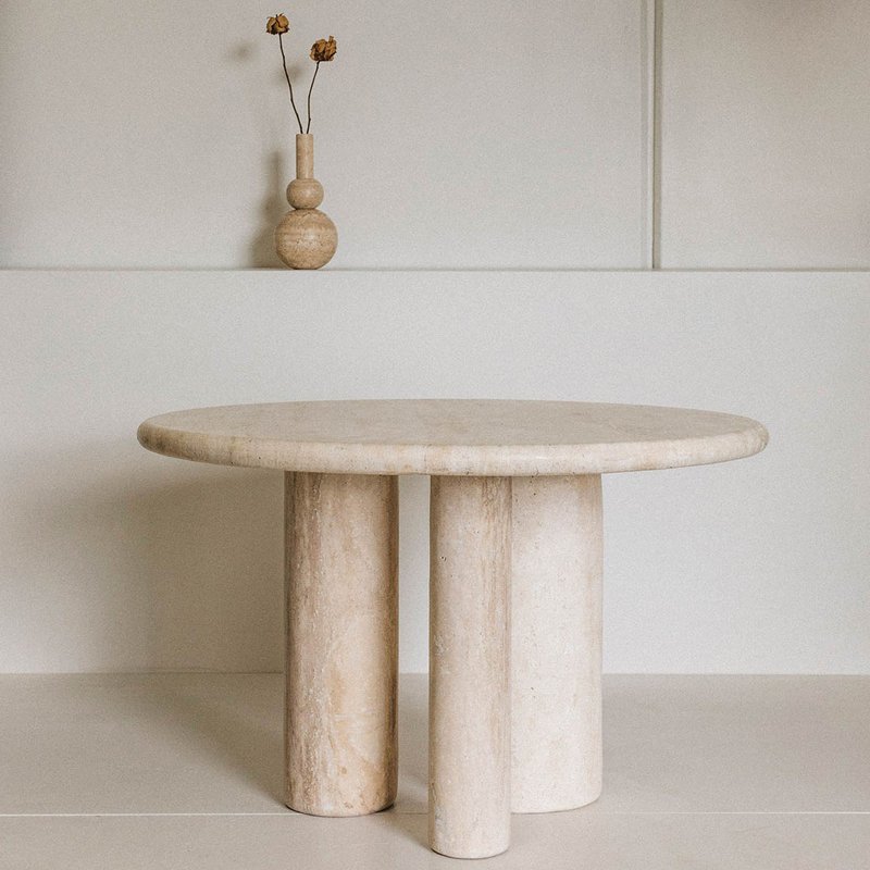 2023 New Modern Home Furniture Dinning Room Set Small Dining Table Set 4 Chairs Round Marble Dining Table