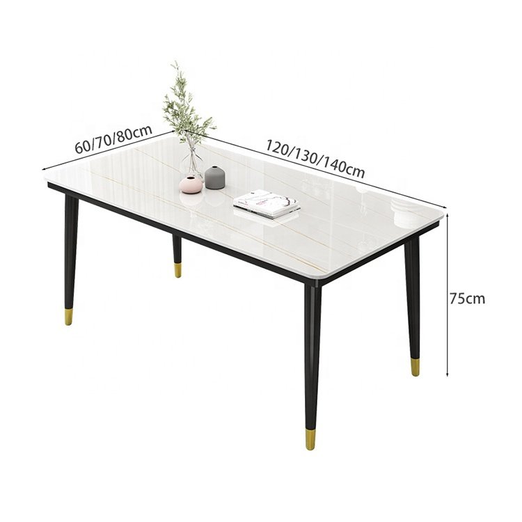 Modern home dinning room furniture dining table and chairs set 6 seater