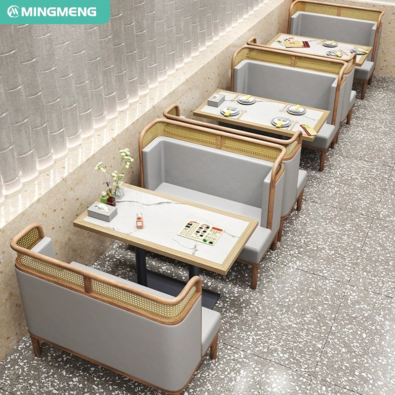 Modern Design Wood Metal Restaurant Furniture Set Outdoor Use Dining Tables and Chairs for Cafe Hotel Coffee Shop