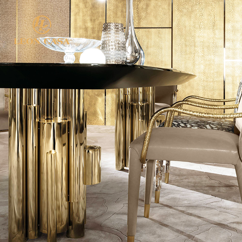 New Designer 10 Seats Dining Table Set Wooden Modern Large Dining Table Factory Customization Luxury Dining Table