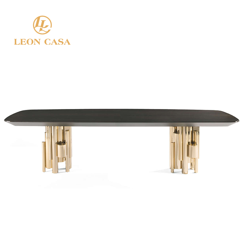 New Designer 10 Seats Dining Table Set Wooden Modern Large Dining Table Factory Customization Luxury Dining Table