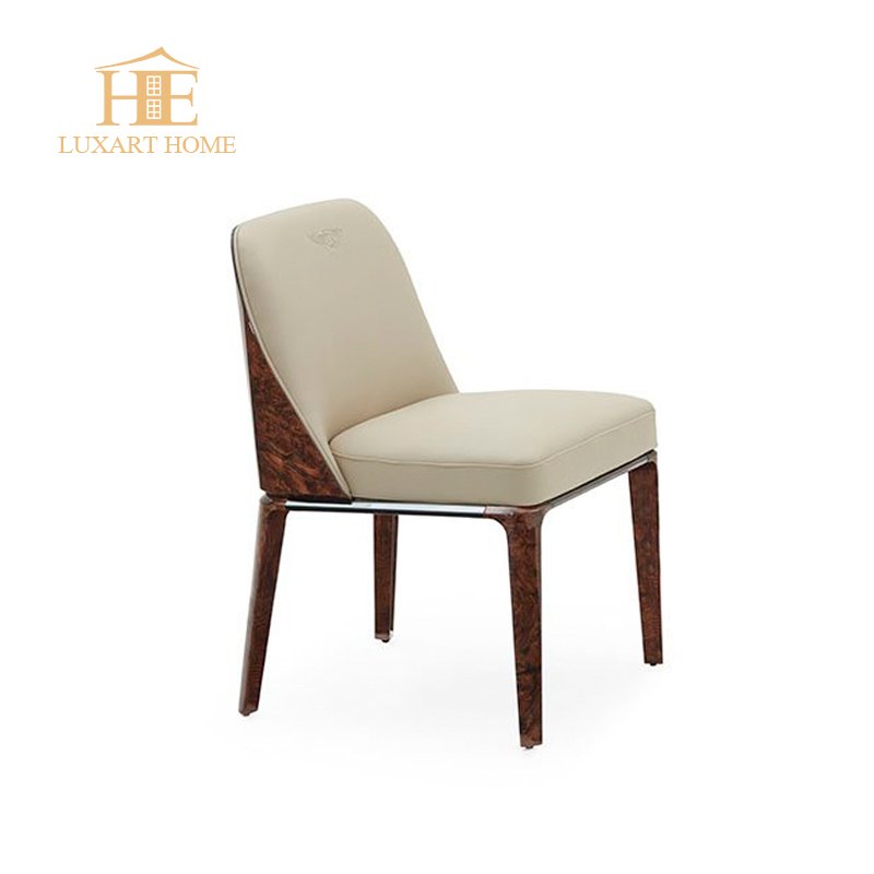 New arrival luxury dining room furniture dining tables wood Veneer top modern European design dining table set