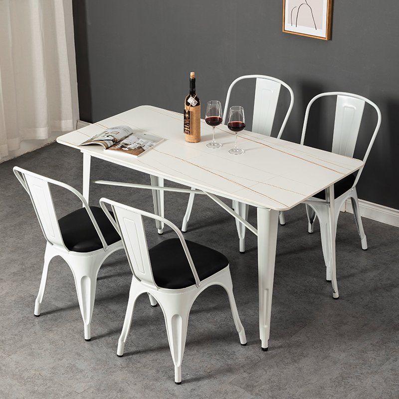 American iron rock plate dining table and chair combination restaurant tea shop cafe music pub bar leisure table chair