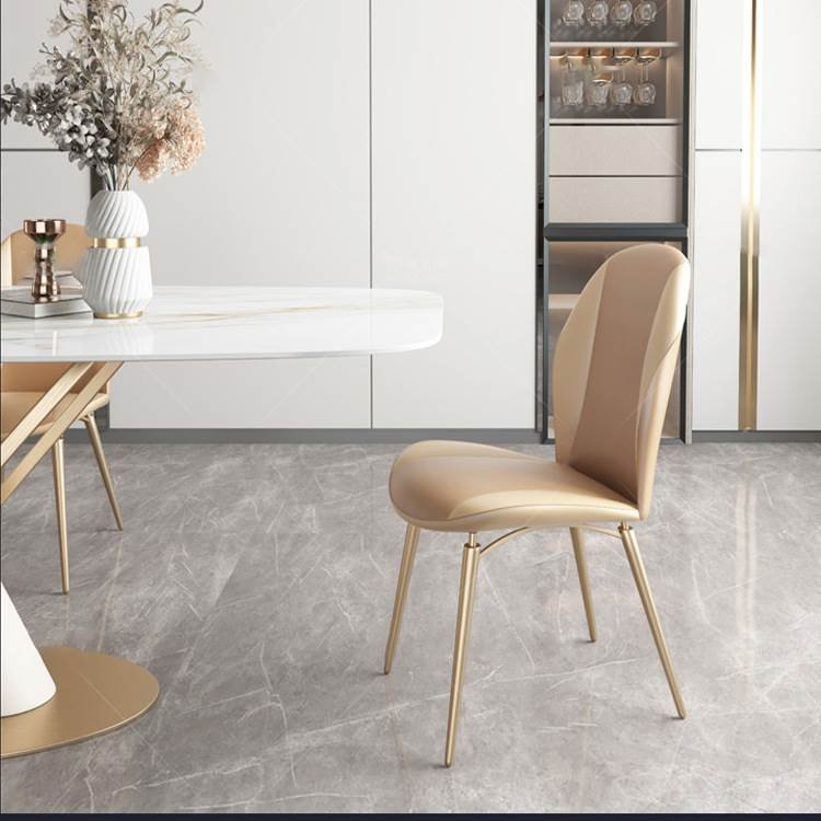 Light luxury rock plate dining table and chair combination of Italian home living room Nordic modern simple dining table