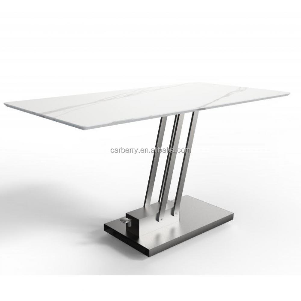 Modern Dining Room Furniture Nordic Rectangular Luxury Marble Smart Dining Table Dining Table Set With Chairs For Sale