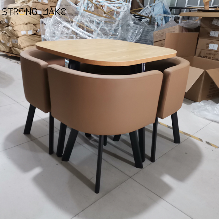 Hotel Comedores Modernos Table And 4 Chair Dinning Mesas Para Restaurant Furniture Marble Square Dining Table Set